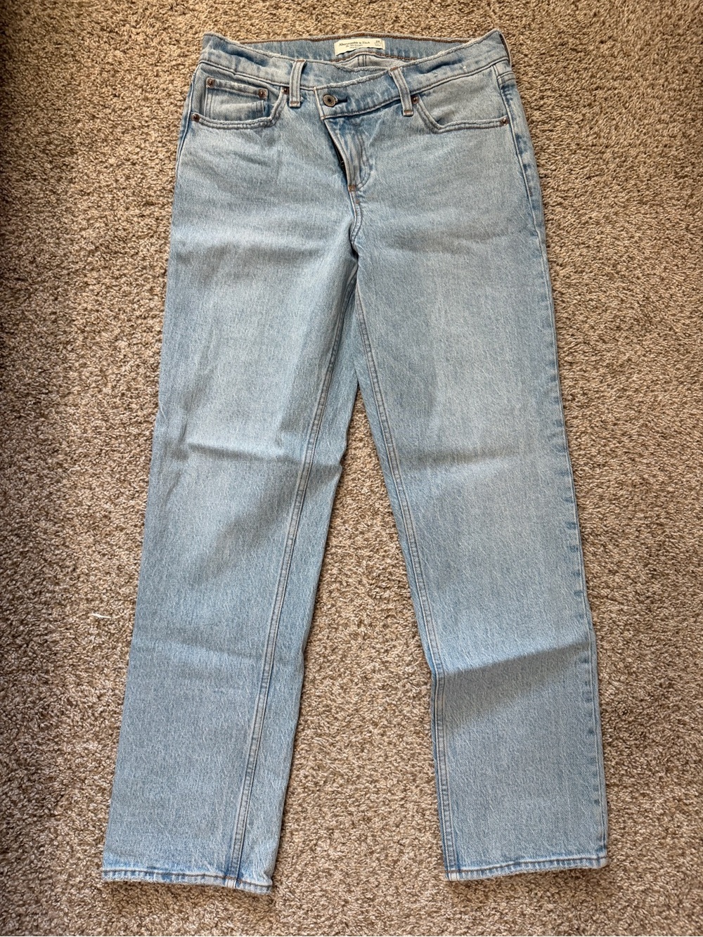 Abercrombie & Fitch Light Blue Straight Leg Jeans